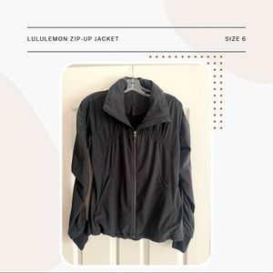 Black Lululemon Zip-Up Jacket